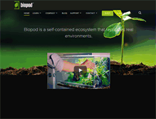 Tablet Screenshot of biopod.com